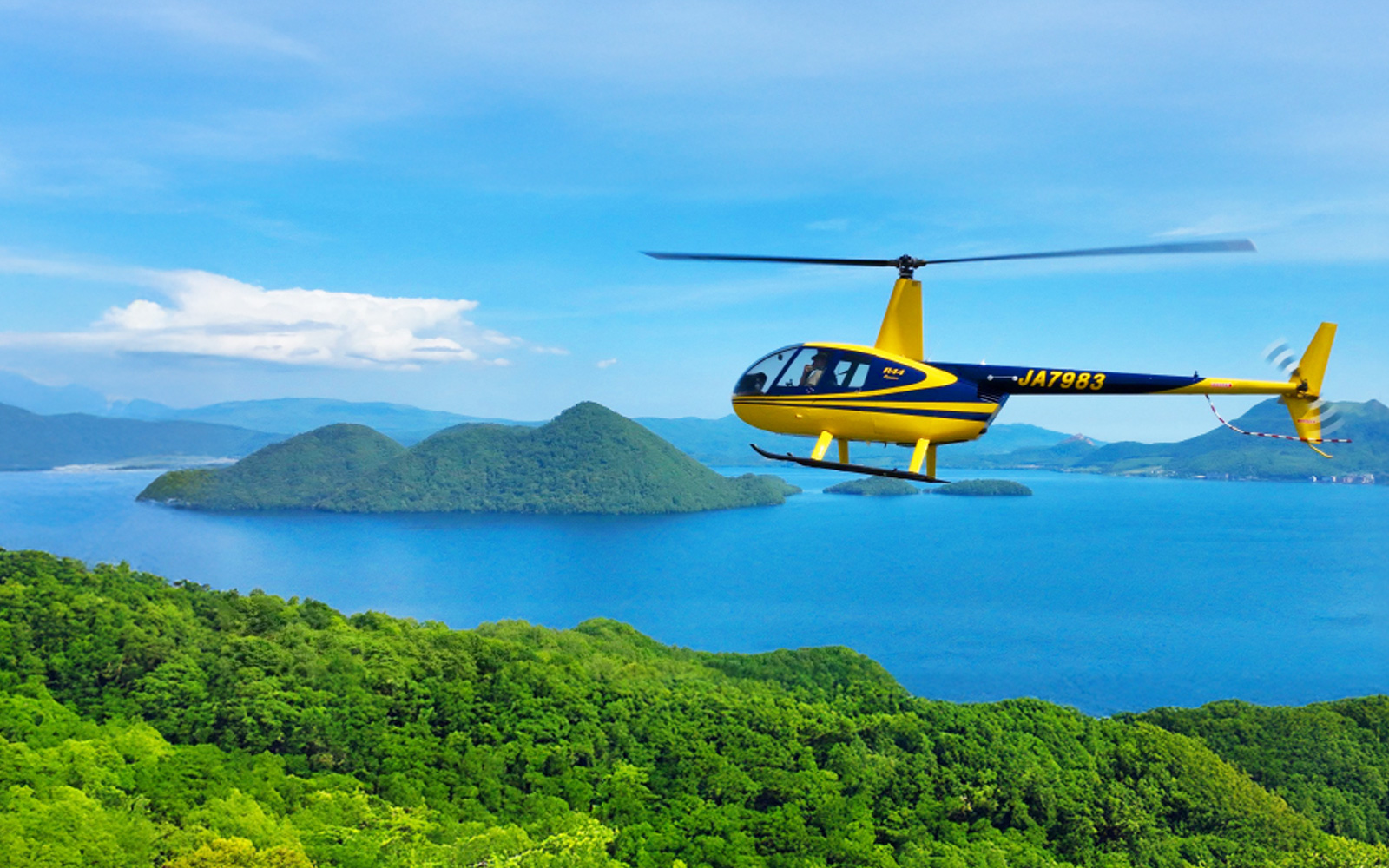 直升機遊覽洞爺湖