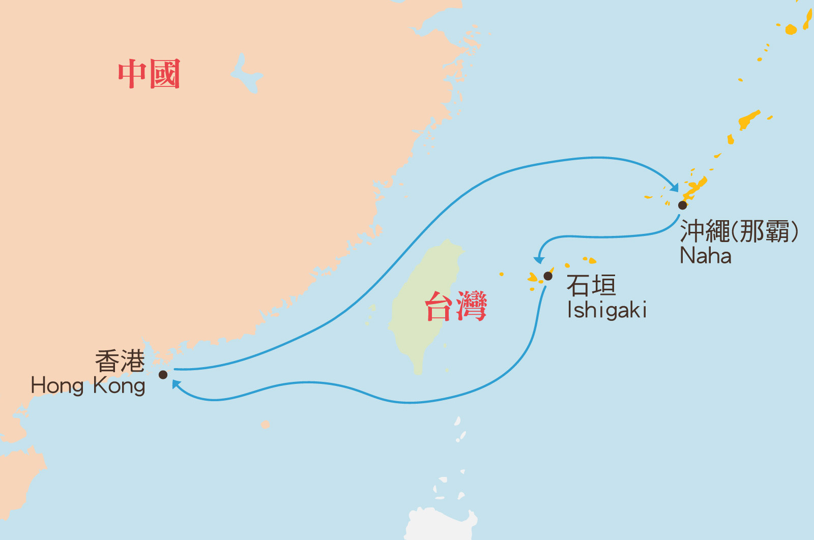沖繩石垣6日地圖